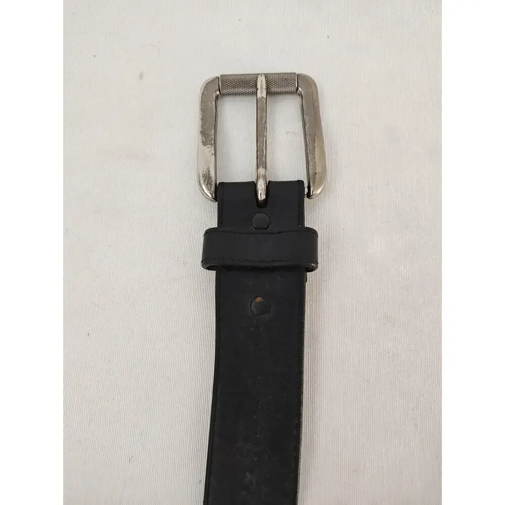 Justin Black Leather Belt Western Cowboy Mens 40 Inch Length USA‎ Size 36